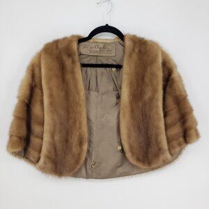 Vintage Brown Fur Cape